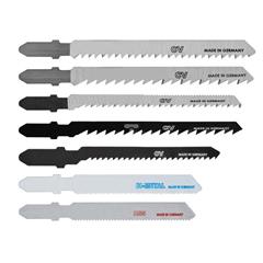 Zestaw brzeszczotów do wyrzynarki uchwyt typu T do cięcia drewna metalu tworzyw po linii prostej i po łuku 57H755 /10szt./