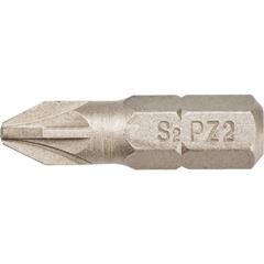 Końcówki wkrętakowe PZ2 x 25 mm 1/4 stal S2 /20szt./