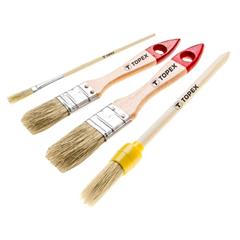 Zestaw pędzli 2 pędzle płaskie 1"", 1.5"", 1 pędzel owalny 4 1 pędzel mini uniwersalne 20B817