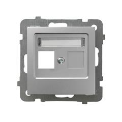 AS Obudowa gniazda pojedynczego srebro GPK-1G/p/18