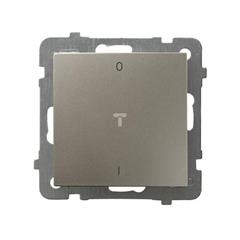 AS Łącznik dwubiegunowy satyna light ŁP-11G/m/45