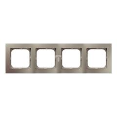 AS Ramka poczwórna satyna light R-4G/45