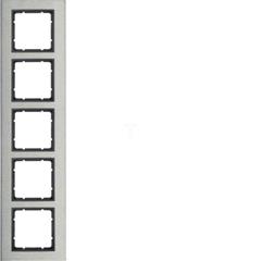 B.7 Ramka 5-krotna pozioma stal szlachetna/antracyt 10253606