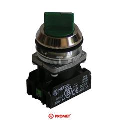 Przełącznik 3 położeniowy pokrętny 30mm NEF30-TPc2X zielony W0-NEF30-TPC 2X Z