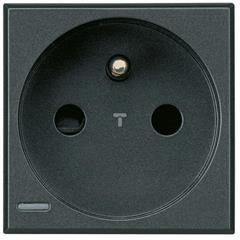 AXOLUTE Gniazdo 2P+Z 16A antracyt /samozaciski/ HS4142AN