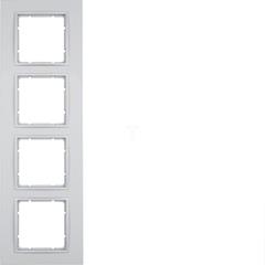 Berker B.7 Ramka poczwórna aluminium mat 10146424