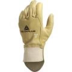 Rękawice ze skóry licowej bydlęcej wodoodporne ściągacz w nadgarstku kolor naturalny rozmiar 8 MAIN  52FEDFP08