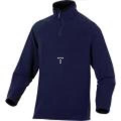 Bluza z polaru poliestru 200 g/m2 rękawy raglanowe kołnierz wysoki zapinany na zamek  kolor granatowy rozmiar 3XL CORP ALMABM3X