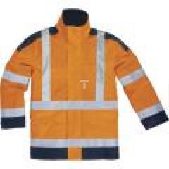 Kurtka ostrzegawcza z poliestru Oxford powlekanego poliuretanem kl. 3 kol.pomarańczowy fluo-granatowy roz.  XXL CORP  EASYVOMXX