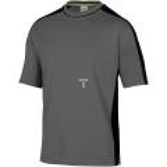 T-shirt dwukolorowy z krótkimi rękawami z bawełny (100%) 180 g/m2 kolor szaro-czarny rozmiar XXL CORP MSTM5GRXX