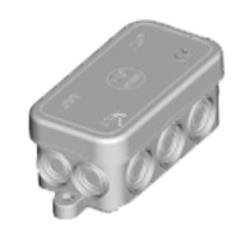 Puszka hermetyczna natynkowa 80x33x38mm IP55 szara EC411C1