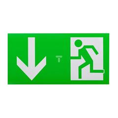 Piktogram 125x250 'za drzwiami w lewo' PS06