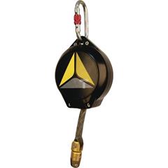 Urządzenie samohamowne medbloc 6 m obudowa ABS taśma poliestrowa 25 mm 1 zatrzaśnik AM002 kolor czarny rozmiar 6 M ANTI AN13006C