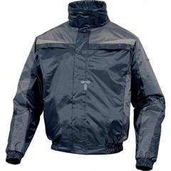 Wiatrówka z odpinanymi rękawami z poliestru powlekanego PVC podszewka z DELTALU  kol.granatowo-szary rozmiar XL CORP  DENMAMGXG