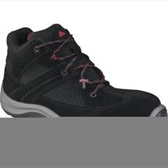 Buty z weluru skórzanego poliestru typu mesh podeszwa z dwuwarstwowego PU kolor czarno-czerwony rozmiar 47 PIED VIRAGSPNR47