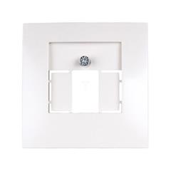 Berker/B.Kwadrat Element centralny gniazda TAE i głośnikowego kremowy 5310338982