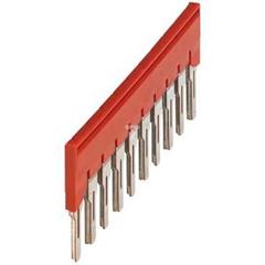 Mostek grzebieniowy 10-torowy 6mm2 czerwony NSYTRAL610