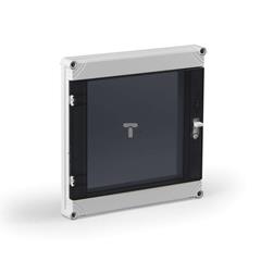 Pokrywa modułowa Cubo O 300x300x30mm pokrywa z przyciemnianym oknem na zawiasach bez panelu frontowego OPCG33OS