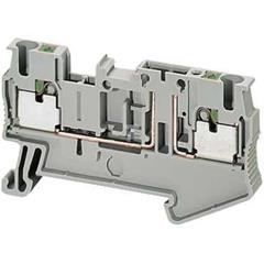 Złączka szynowa bezpiecznikowa 5x20mm/6x32mm 2-przewodowa 2,5mm2 szara, samozaciskowa NSYTRP22TB