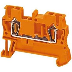 Złączka szynowa 2-przewodowa 2,5mm2 pomarańczowa, zacisk sprężynowy ATEX NSYTRR22AR