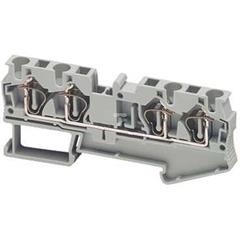 Złączka szynowa 4-przewodowa 4mm2 szara, zacisk sprężynowy ATEX NSYTRR44