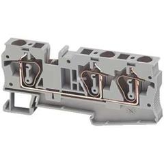 Złączka szynowa 3-przewodowa 6mm2 szara, zacisk sprężynowy ATEX NSYTRR63