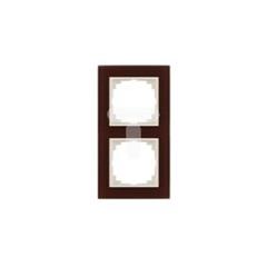 SENTIA Ramka podwójna szkło czekoladowy 1472-69