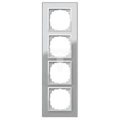 SENTIA Ramka poczwórna szkło srebro 1474-63