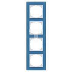 SENTIA Ramka poczwórna szkło niebieski 1474-66