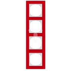 SENTIA Ramka poczwórna szkło truskawkowy 1474-67