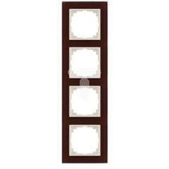 SENTIA Ramka poczwórna szkło czekoladowy 1474-69