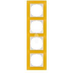 SENTIA Ramka poczwórna szkło miodowy 1474-71