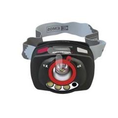 Latarka czołowa LED 1W 100lm /IR + zoom/ P3514