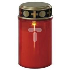 Świeczka LED 2xAA cmentarna mała P4601