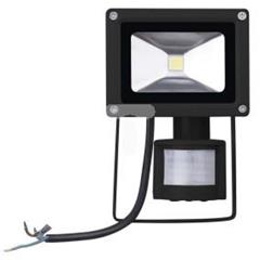 Projektor LED HOBBY 10W PIR 650lm 4000K IP65 czarny ZS2310