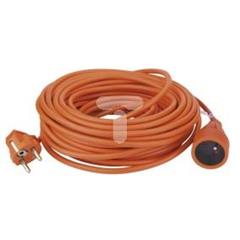 Przedłużacz ogrodowy 1-gniazdo z/u 20m /H05VV-F 3x1/ pomarańczowy P01620