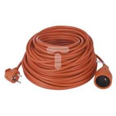 Przedłużacz ogrodowy 1-gniazdo z/u 30m /H05VV-F 3x1/ pomarańczowy P01630