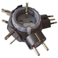 Rozgałeźnik uniwersalny /adapter podróżny/ 250V 16A 1783.1501 P0053