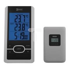 Termometr bezprzewodowy do 60m zegar DCF E0107