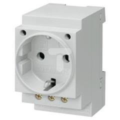 Gniazdo modułowe 2P+Z 16A 230V Schuko na szynę 5TE6800