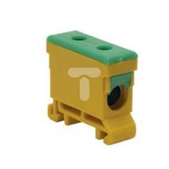 Złączka szynowa przelotowa 2-przewodowa 2,5-16mm2 żółto-zielona WLZ35P/16/z 48.518