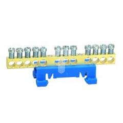 Zacisk przyłączeniowy na TS35, neutralny N, 12-polowy, 12x16mm2 870N/12 niebieski 89812003