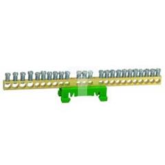 Zacisk przyłączeniowy na TS35, ochronny PE, 24-polowy, 20x16mm2+ 4x25mm2 870S/24 zielony 89817005