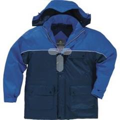 Kurtka z poliestru oxford powlekanego poliuretanem z podszewką deltalu kolor granatowo-niebieski rozmiar L CORP  HARRIBIGT2