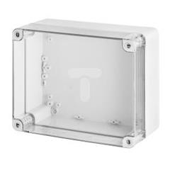INDUSTRIAL Puszka hermetyczna n/t 270x220x126mm IP65 szara, pokrywa transparentna 2720-01