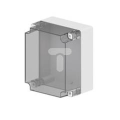 INDUSTRIAL Puszka hermetyczna n/t 270x220x168mm IP65 szara, pokrywa transparentna 2721-01
