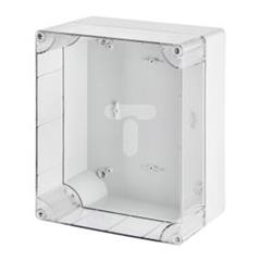 INDUSTRIAL Puszka hermetyczna n/t 313x253x165mm IP65 szara, pokrywa transparentna 2724-01