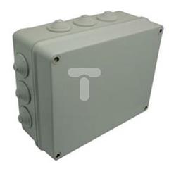 INDUSTRIAL Puszka hermetyczna n/t 305x244x168mm IP55 z 12 dławicami szara 2722-02