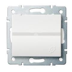 LOGI Gniazdo francuskie IP44 śrubowy Biały 16A 250V 021560102 25087