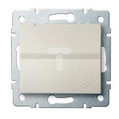 LOGI Gniazdo francuskie IP44 śrubowy Kremowy 16A 250V 021560103 25147